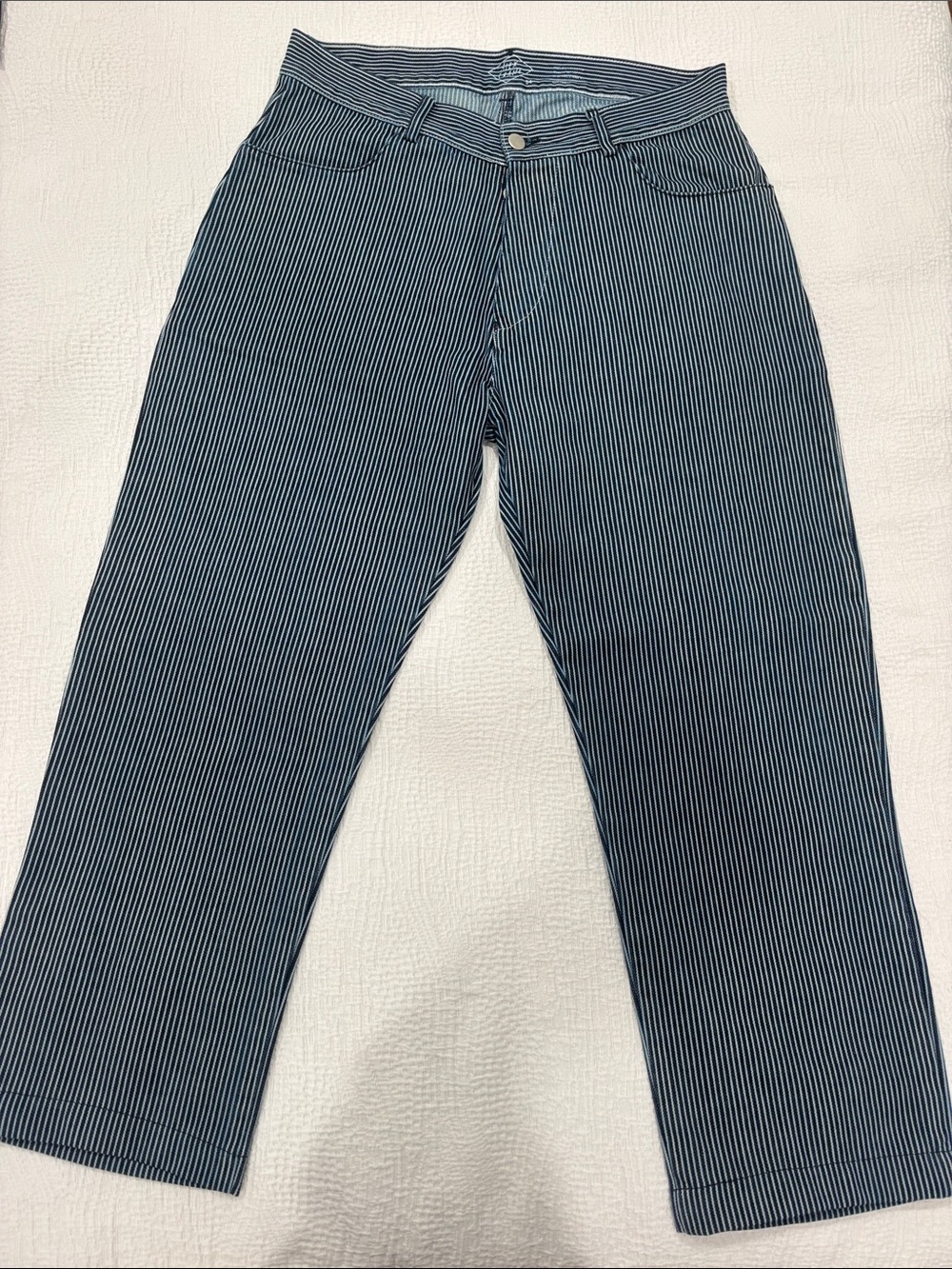 Men's Pinstripe Straight Jeans - Relaxed Straight Fit